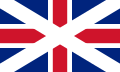 Шотландский вариант флага Великобритании. Ограниченно использовался в 1606—1707 годах.