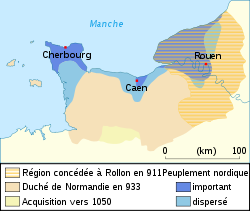 諾曼底公國的擴張，911－1050年