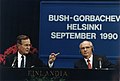 Image 45Bush and Gorbachev at the 1990 Helsinki summit. (from 1990s)