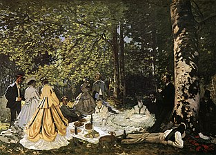 Клод Моне. «Завтрак на траве», 1866 год