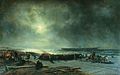Гибель фрегата «Александр Невский» (Вид ночью). 1868 год.