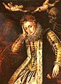 Аллегорический портрет пожилой королевы Елизаветы Английской кисти неизвестного художника: из-за плеча выглядывает Смерть и Старик-Время, а херувимы снимают с неё корону