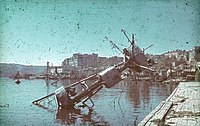 Фок-мачта крейсера «Червона Украина», потопленного немецкой авиацией.