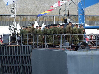 Морская пехота ВМФ РФ на борту БДК