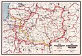 Карта с заявленными границами Белорусской Народной Республики, 1918