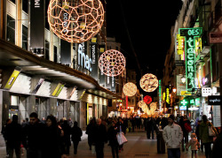 Christmas Eve, c/ Preciados - Madrid, Spain