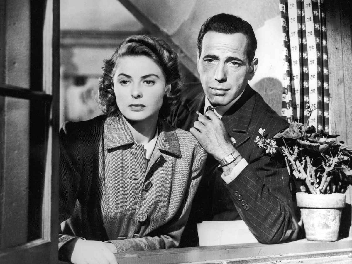 Ingrid Bergman and Humphrey Bogart in CASABLANCA (‘42)
