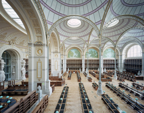 National Library of France, Paris.
Photo via Marchand Meffre and story of its decade-long renovations at Curbed + Design Boom.