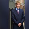 Prince William at the Queen Mother's 101st birthday, in August 2001.