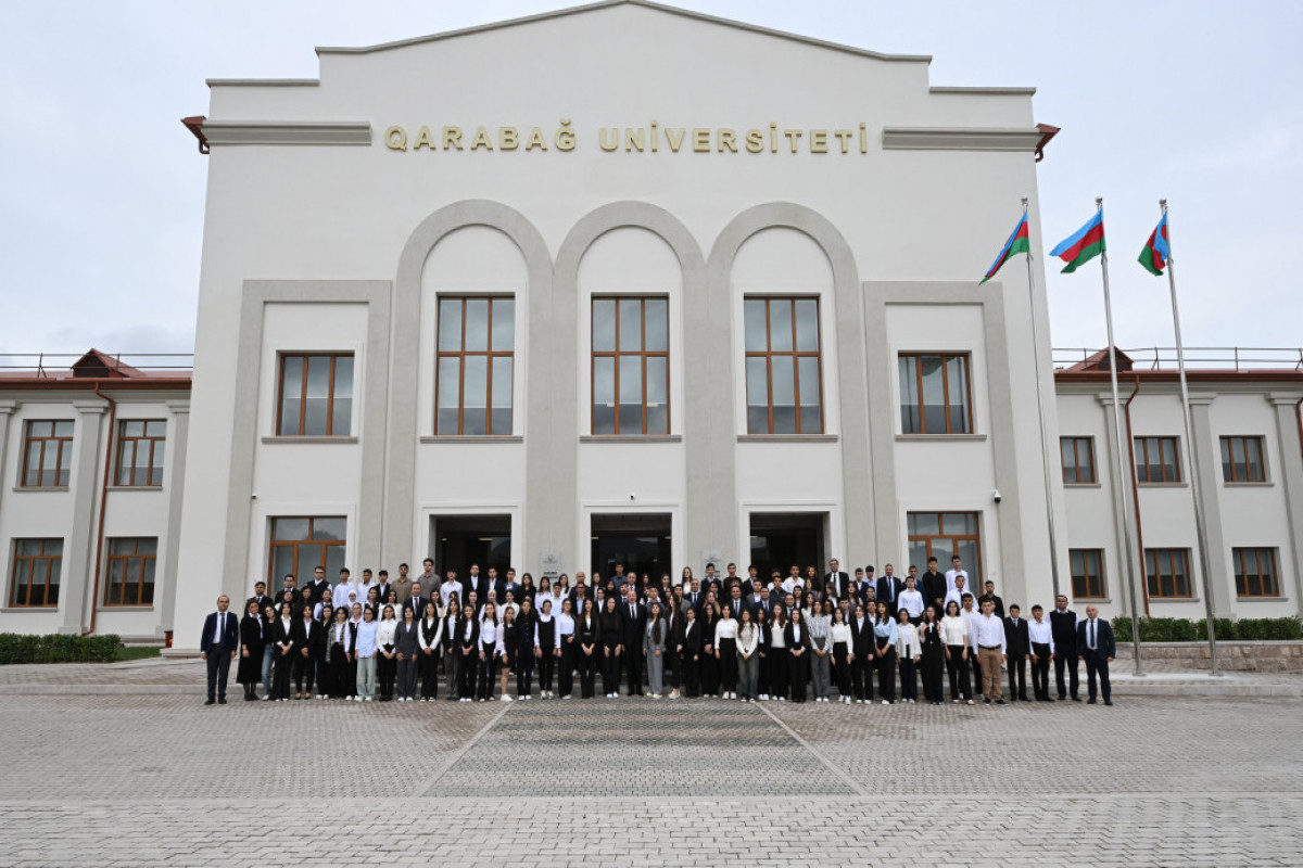 Prezident Xankəndi şəhərində Qarabağ Universitetinin açılışında iştirak edib - YENİLƏNİB 3 