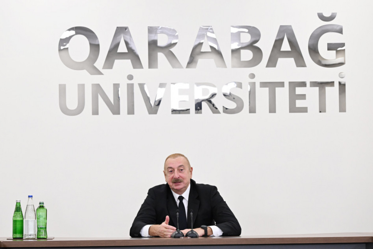 Prezident Xankəndi şəhərində Qarabağ Universitetinin açılışında iştirak edib - YENİLƏNİB 3 