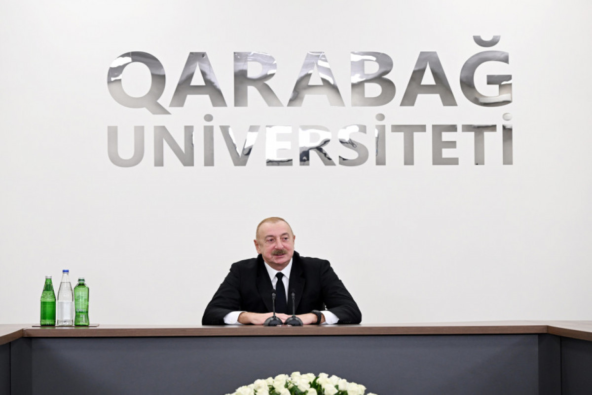 Prezident Xankəndi şəhərində Qarabağ Universitetinin açılışında iştirak edib - YENİLƏNİB 3 