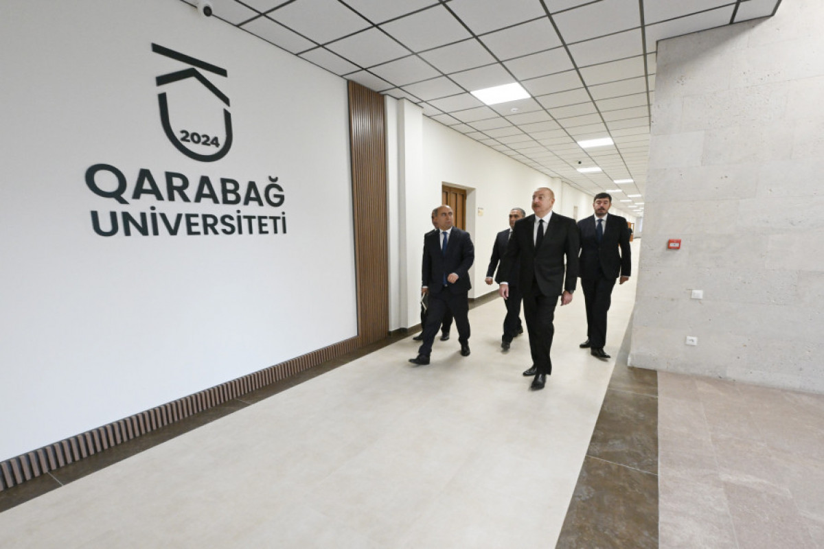 Prezident Xankəndi şəhərində Qarabağ Universitetinin açılışında iştirak edib - YENİLƏNİB 3 