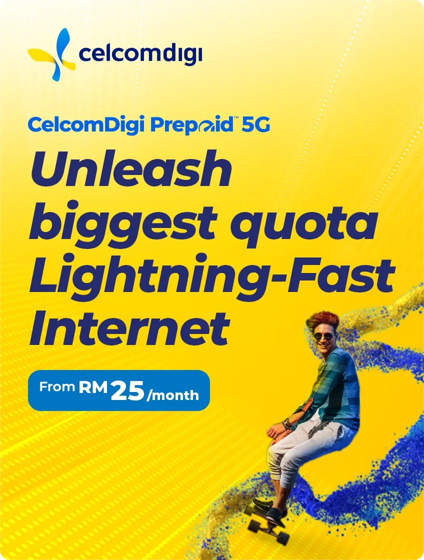CelcomDigi Prepaid 5G | Guaranteed Lightning-Fast Internet