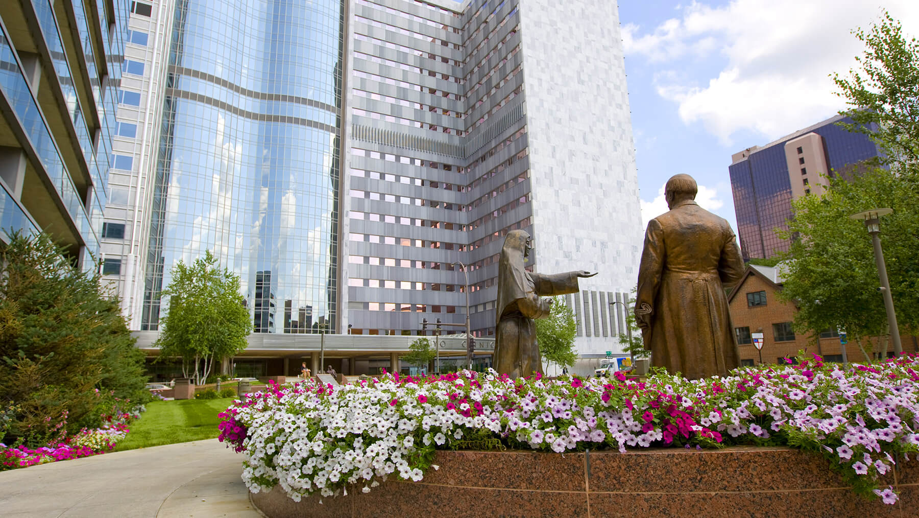 Buildings on the Mayo Clinic Campus in Rochester, Minnesota