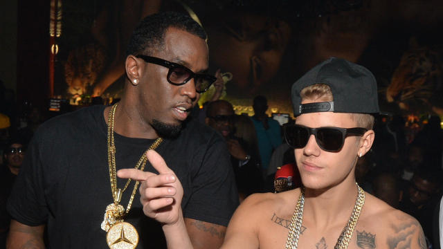 File photo: Sean "Diddy" Combs and Justin Bieber in 2014 