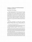 Research paper thumbnail of Voting as a Vehicle for Self-Determination in Palestine and Israel