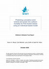 Research paper thumbnail of Predicting cumulative wind turbine and power line collision mortality for Pink-footed Geese using an individual-based model