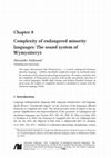 Research paper thumbnail of Complexity of endangered minority languages: The sound system of Wymysorys. IN: Contemporary Research in Minoritized and Diaspora Languages of Europe (Eds. M. Coler & A. Nevins). Berlin: Language Science Press (2022), 213–260.