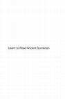 Research paper thumbnail of Learn to Read Ancient Sumerian: An Introduction for Complete Beginners, Volume 2 Sample