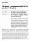 Research paper thumbnail of Discovery of 42 Genome-Wide Significant Loci Associated with Dyslexia