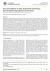 Sol-gel synthesis of TiO2 doped with chromium, characterization and studies of photocatalytic degradation of tartrazine under visible light Cover Page