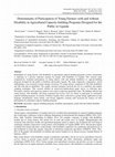 Research paper thumbnail of Determinants of Participation of Young Farmers with and without Disability in Agricultural Capacity-building Programs Designed for the Public in Uganda