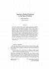 Research paper thumbnail of Against a Radical Solution to the Race Problem