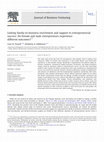 Research paper thumbnail of Linking family-to-business enrichment and support to entrepreneurial success: Do female and male entrepreneurs experience different outcomes?