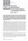 Research paper thumbnail of Nurturing Entrepreneurs’ Work–Family Balance: A Gendered Perspective