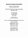 Research paper thumbnail of "R.W. Emerson and the Literature of C.M. Sedgwick and L. Child: Philosophy of the Ordinary, Self-reliance and Liberal Theology" - Emerson & Varieties of Religious Experience” - at the American Literature Association Annual Conference - Chicago - May 23-26 2024