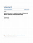 Research paper thumbnail of Building social capital in forest communities: Analysis of New Mexico's Collaborative Forest Restoration Program