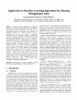 Research paper thumbnail of Application of Machine Learning Algorithms for Binning Metagenomic Data