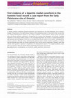 Research paper thumbnail of First evidence of a bipartite medial cuneiform in the hominin fossil record: a case report from the Early Pleistocene site of Dmanisi