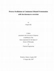 Research paper thumbnail of Process oscillations in continuous ethanol fermentation with Saccharomyces cerevisiae