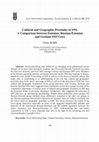 Research paper thumbnail of Cultural and Geographic Proximity in SNS. A Comparison between Estonian, Russian-Estonian and German SNS Users