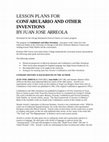 Research paper thumbnail of Lesson Plans for Juan Jose Arreola's Confabulario and Other Inventions