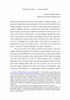 Research paper thumbnail of El final de un sendero… o mi propia nulidad (Román Domínguez Jiménez) 