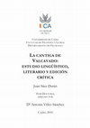 Research paper thumbnail of La cantiga de Valcavado: estudio lingüístico, literario y edición crítica [tesis doctoral, Universidad de Cádiz]