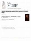 Research paper thumbnail of Leah DeVun, "The Jesus Hermaphrodite: Science and Sex Difference in Premodern Europe," Journal of the History of Ideas 69:2 (2008).