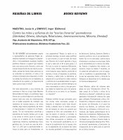 Research paper thumbnail of MAESTRO, Jesús G. y ENKVIST, Inger (Editores). Contra los mitos y sofismas de las teorías literarias posmodernas (Identidad, Género, Ideología, Relativismo,  …