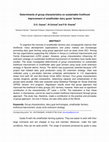 Research paper thumbnail of Determinants of group characteristics on sustainable livelihood improvement of smallholder dairy goats’ farmers