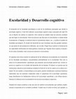 Research paper thumbnail of Escolaridad y Desarrollo Cognitivo