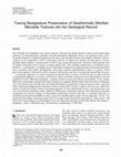 Research paper thumbnail of Tracing Biosignature Preservation of Geothermally Silicified Microbial Textures into the Geological Record