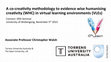 Research paper thumbnail of A co-creativity methodology to evidence wise humanising creativity (WHC) in virtual learning environments (VLEs)