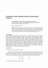 Research paper thumbnail of Optics through Luxmeter