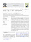 Research paper thumbnail of Trace element accumulation in Pseudevernia furfuracea (L.) Zopf exposed in Italy's so called Triangle of Death