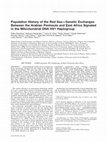 Research paper thumbnail of Musilová et al. - 2011 - Population history of the Red Sea-genetic exchanges between the Arabian Peninsula and East Africa signaled in t