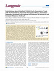 Research paper thumbnail of Poly(ethylene glycol)-Modified PAMAM-Fe 3 O 4 ‑Doxorubicin Triads with the Potential for Improved Therapeutic Efficacy: Generation- Dependent Increased Drug Loading and Retention at Neutral pH and Increased Release at Acidic pH