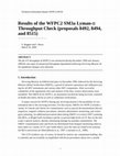 Research paper thumbnail of Results of the WFPC2 SM3a Lyman-α Throughput Check (proposals 8492, 8494, and 8515)